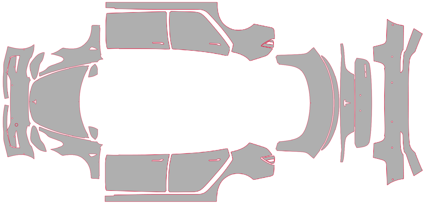 PPF Tesla Model 3 Fullt Body Kit 2017-2023
