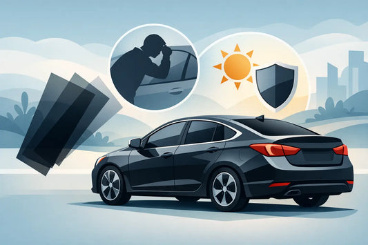 Solfilm mot insyn i bilen - rätt toning