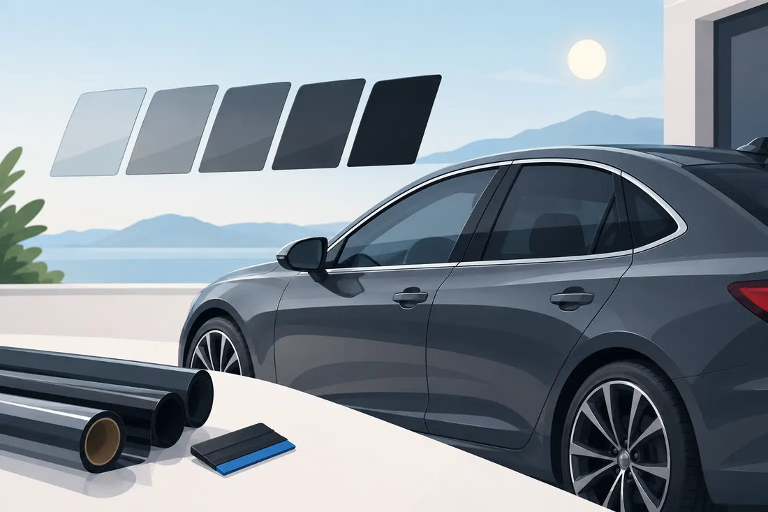 Solfilm guide för rätt toning av bilen