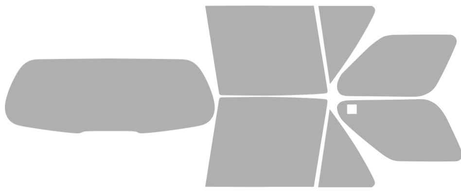 Färdigskuren solfilm Cadillac SRX (Option 1) 2004-2009