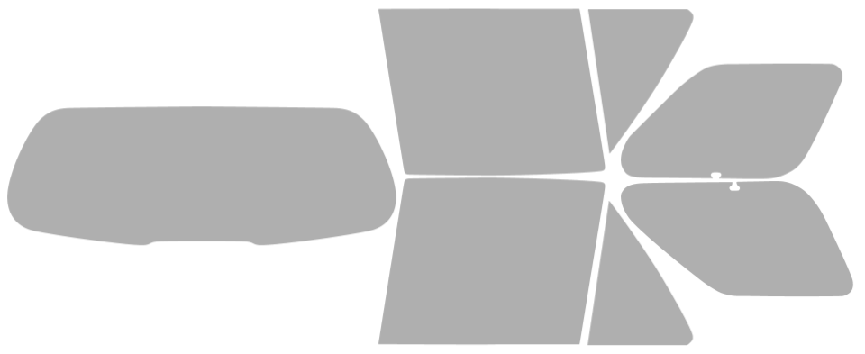 Färdigskuren solfilm Cadillac SRX (Option 3) 2004-2009
