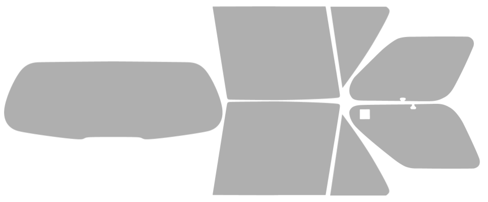 Färdigskuren solfilm Cadillac SRX (Option 4) 2004-2009