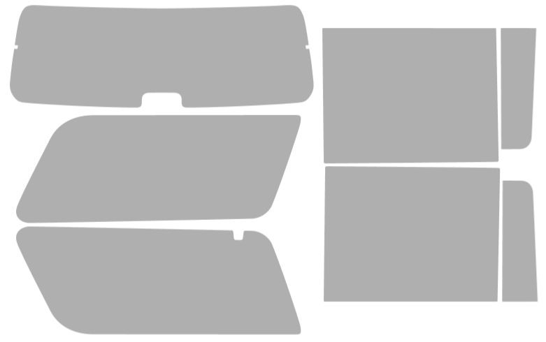 Färdigskuren solfilm Chevrolet Suburban (Option 2) 2015-2020