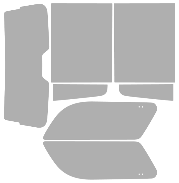 Färdigskuren solfilm Chevrolet Suburban (Option 2) 2021-2026