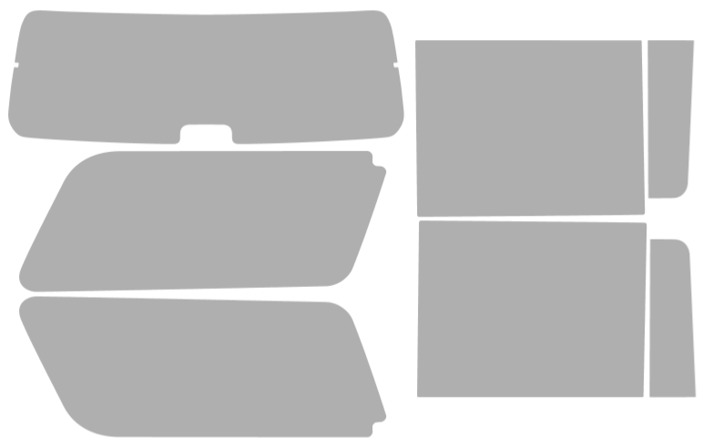 Färdigskuren solfilm Chevrolet Suburban (Option 4) 2015-2020