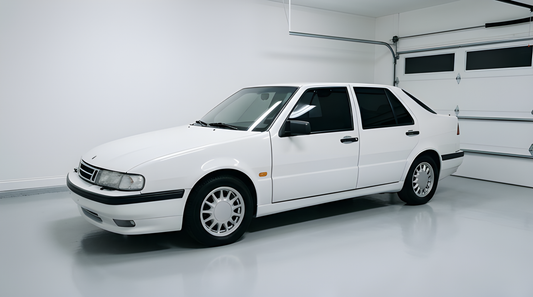 Färdigskuren solfilm främre sidorutor Saab 9000 1984-1998