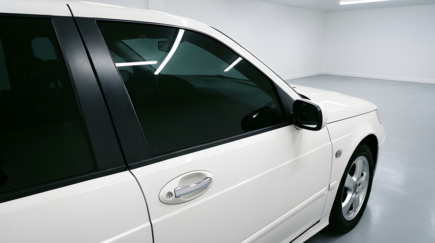 Färdigskuren solfilm främre sidorutor Saab 9-5 Sedan 1997-2011