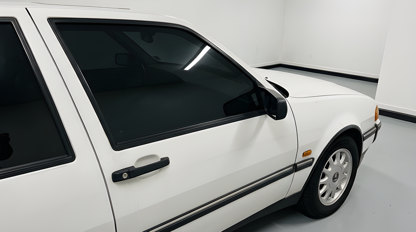 Färdigskuren solfilm främre sidorutor Saab 9000 1984-1998