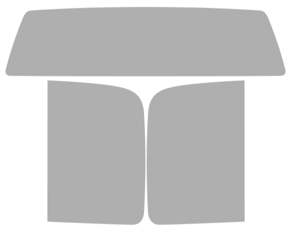 Färdigskuren solfilm GMC Sierra Crew (Option 1) 2007-2013