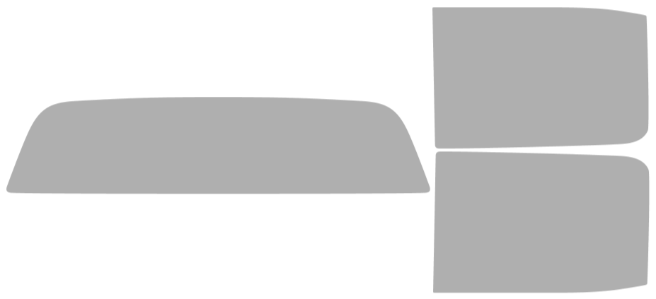 Färdigskuren solfilm GMC Sierra Crew (Option 1) 2014-2018