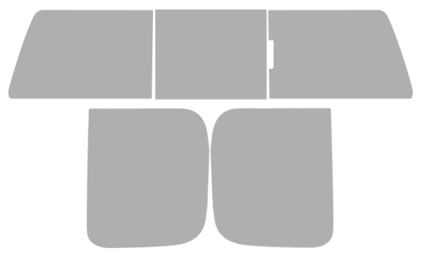 Färdigskuren solfilm GMC Sierra Extended (Option 2) 2007-2013