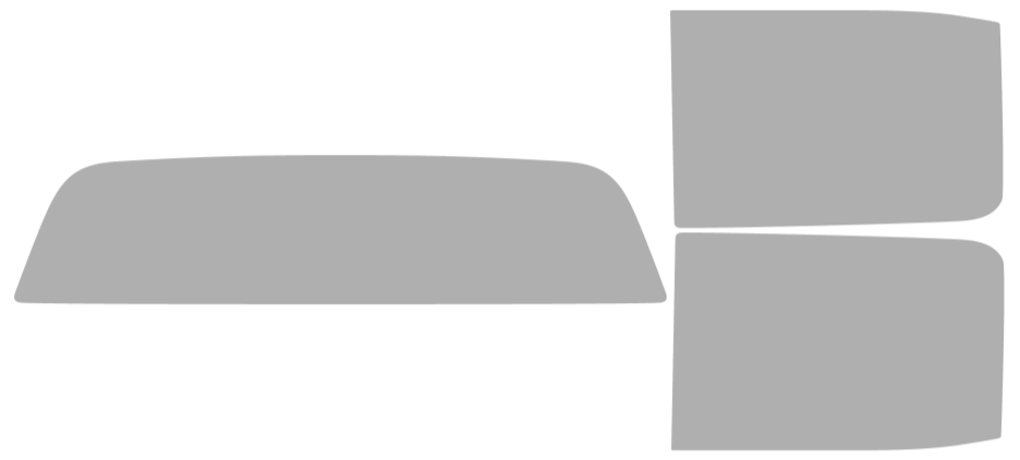 Färdigskuren solfilm GMC Sierra HD2500/3500 Crew (Option 1) 2015-2019