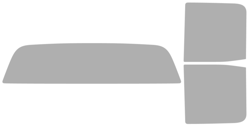 Färdigskuren solfilm GMC Sierra HD2500/3500 Extended (Option 1) 2015-2019