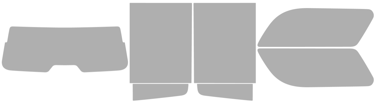 Färdigskuren solfilm GMC Yukon XL (Option 1) 2021-2026