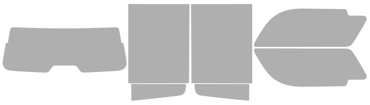 Färdigskuren solfilm GMC Yukon XL (Option 3) 2021-2026