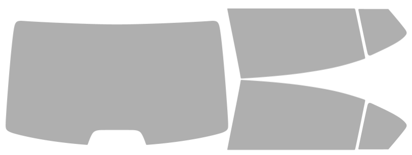 Färdigskuren solfilm Honda Civic Sedan (Option 2) 2012-2015