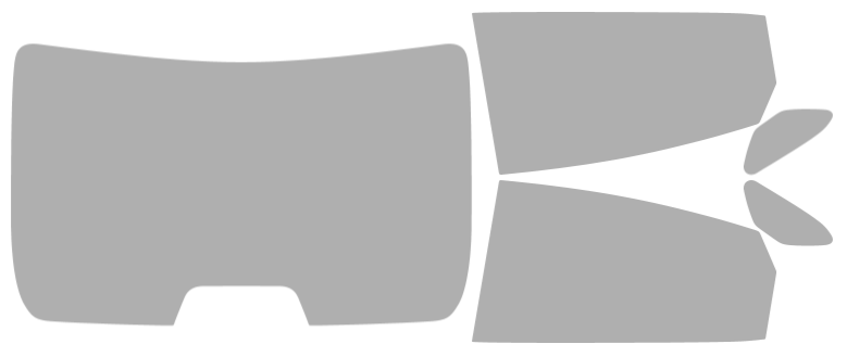 Färdigskuren solfilm Honda Civic Sedan (Option 2) 2016-2021