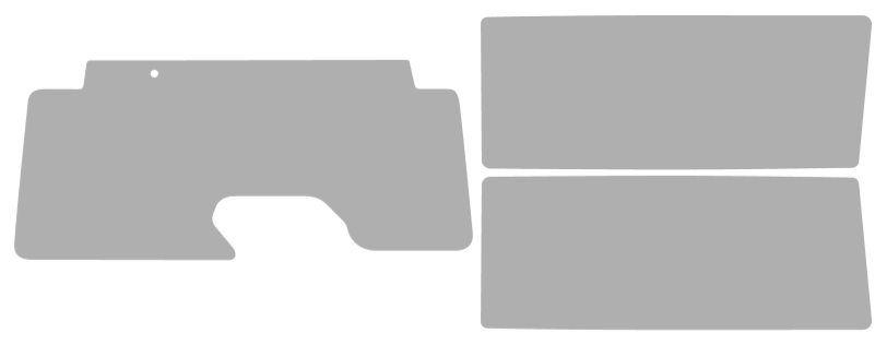 Färdigskuren solfilm Jeep Wrangler 2D (Option 1) 2018-2026