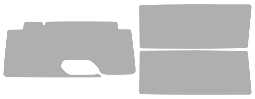 Färdigskuren solfilm Jeep Wrangler 2D (Option 2) 2018-2026
