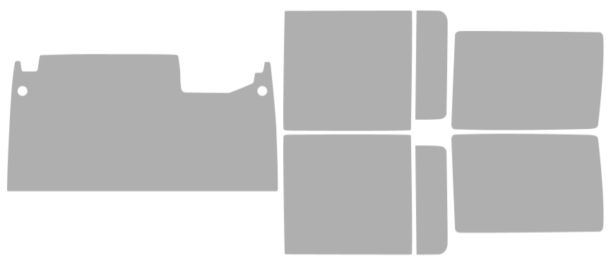Färdigskuren solfilm Jeep Wrangler 4D 2007-2010