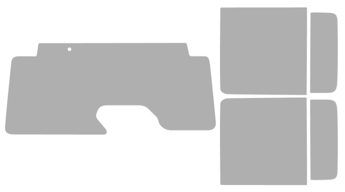 Färdigskuren solfilm Jeep Wrangler 4D (Option 1) 2018-2026