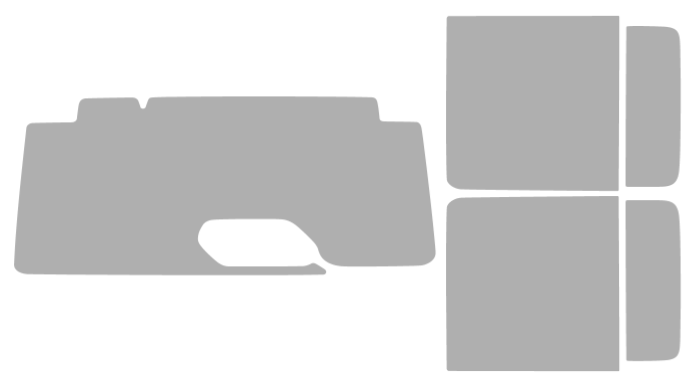 Färdigskuren solfilm Jeep Wrangler 4D (Option 2) 2018-2026