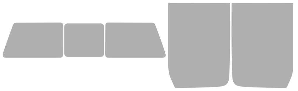 Färdigskuren solfilm Ford F150 Crew (Option 1) 2015-2026