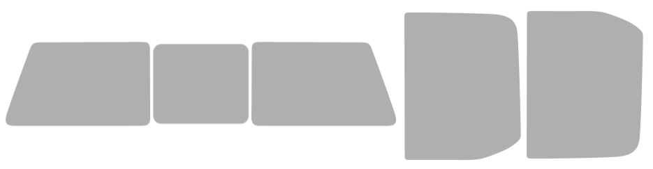 Färdigskuren solfilm Ford F150 Extended (Option 2) 2015-2026
