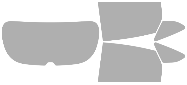 Färdigskuren solfilm Ford Focus 4D Hatchback (Option 1) 2015-2018
