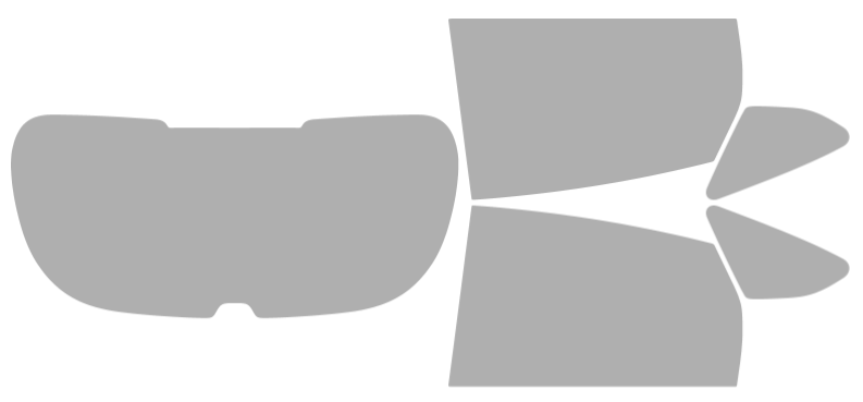 Färdigskuren solfilm Ford Focus 4D Hatchback (Option 2) 2015-2018
