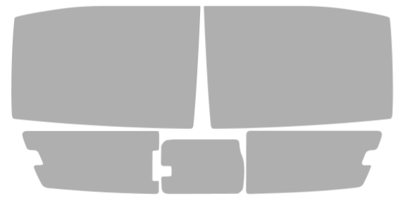 Färdigskuren solfilm Ford Ranger Crew (Option 2) 2019-2023