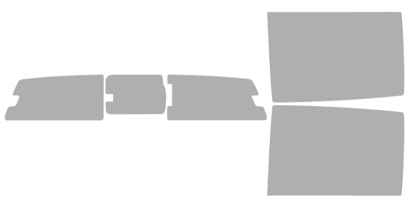 Färdigskuren solfilm Ford Ranger Crew (Option 3 Defrost) 2024-2025
