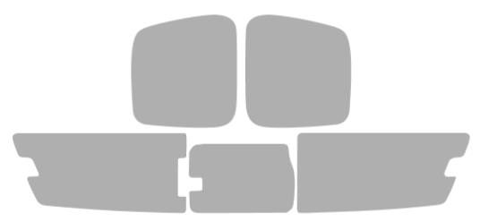 Färdigskuren solfilm Ford Ranger Extended (Option 2) 2019-2023