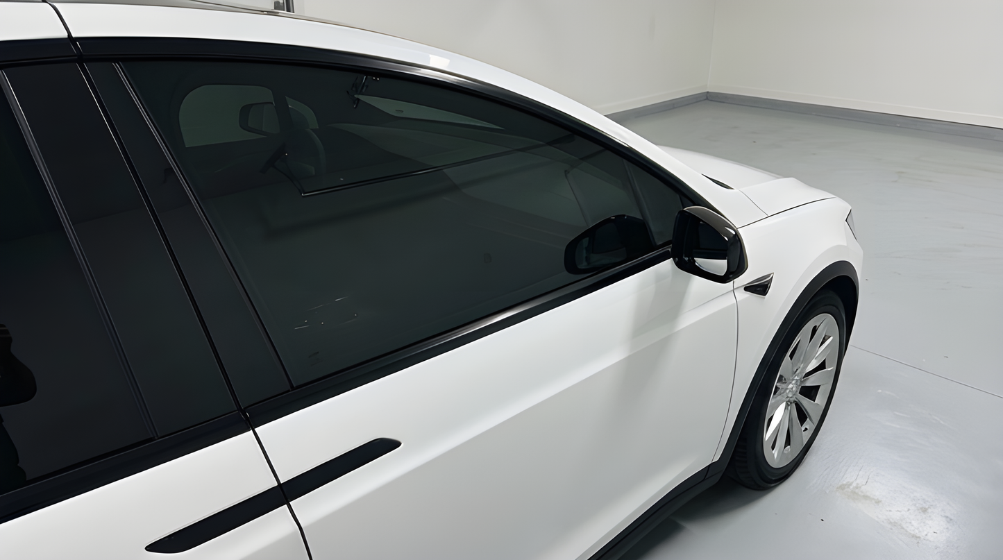 Färdigskuren solfilm främre sidorutor Tesla Model X 2017-2026
