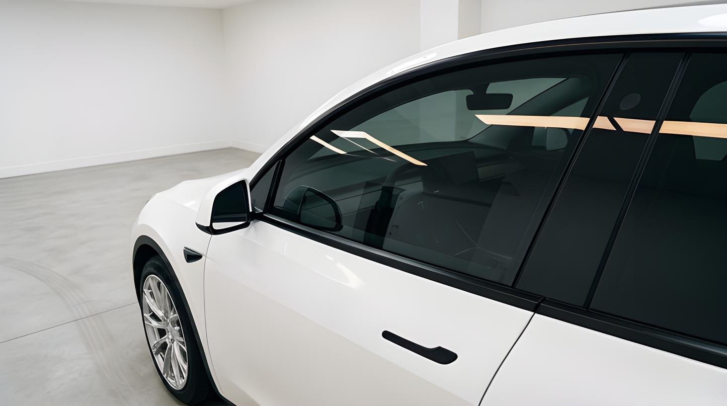 Färdigskuren solfilm främre sidorutor Tesla Model Y Juniper 2026-