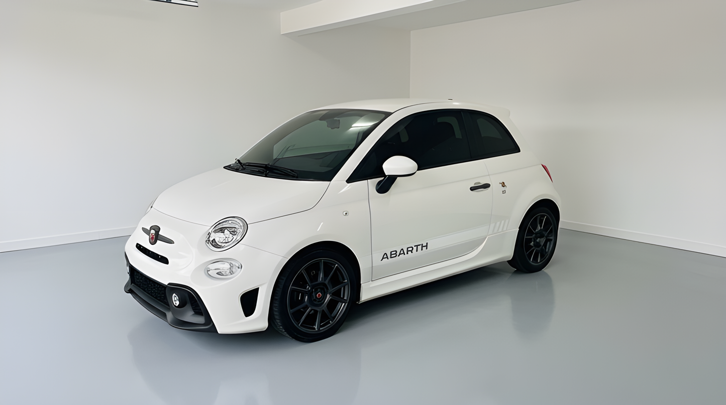 Färdigskuren solfilm främre sidorutor Abarth 595 Facelift 3D 2016-2024