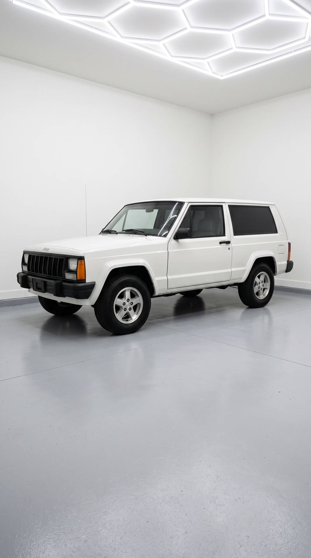 Färdigskuren solfilm främre sidorutor Jeep Cherokee 2d SUV 1984-1996