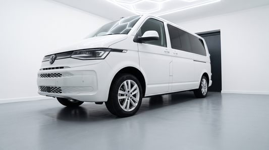 Färdigskuren solfilm Volkswagen Transporter 4 Caravelle T7 w-door LWB 2024-2027