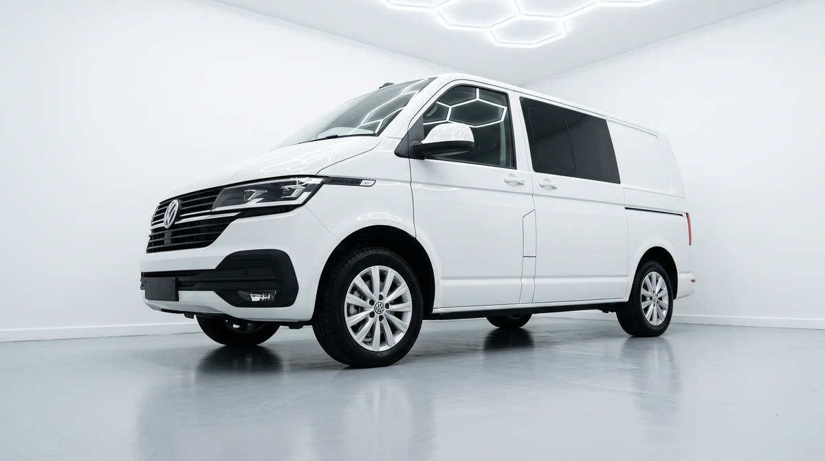 Färdigskuren solfilm Volkswagen Transporter 4 Caravelle T7 w-door SWB 2024-2027