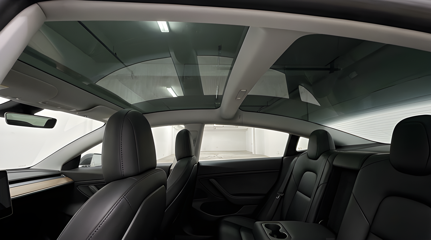 Färdigskuren solfilm soltak Tesla Model 3 2017-2023