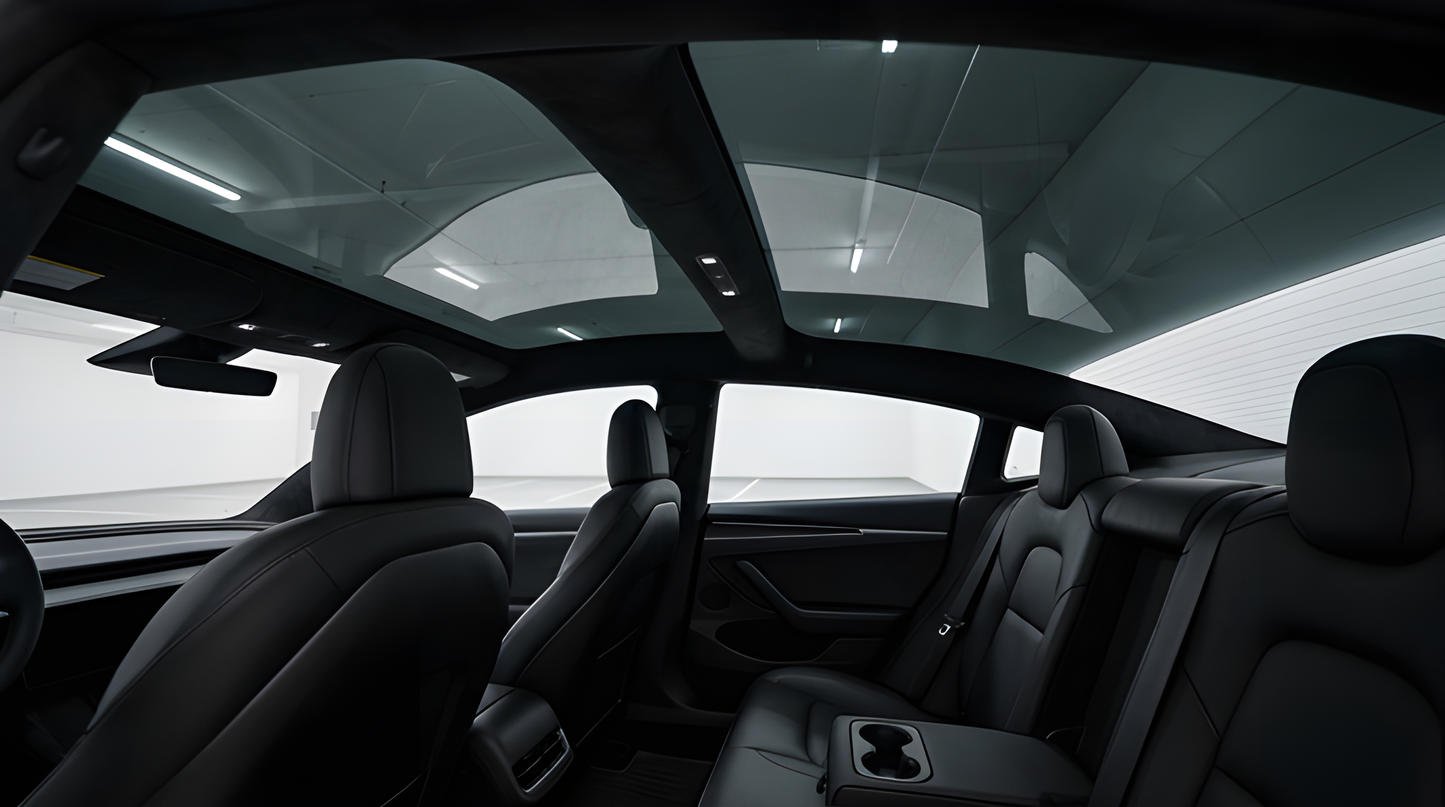 Färdigskuren solfilm soltak Tesla Model Y 2026-