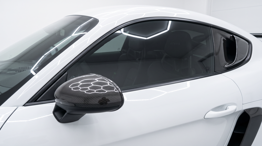 Färdigskuren solfilm främre sidorutor Porsche 718 Cayman 2014-2025