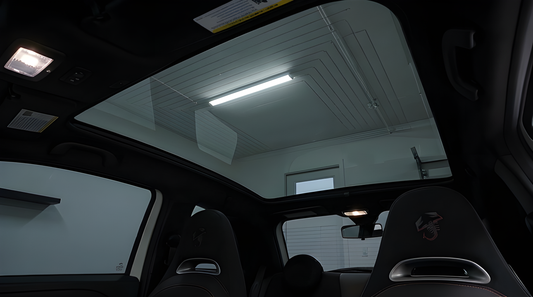Färdigskuren solfilm soltak Abarth 595 Facelift 3D 2016-2024